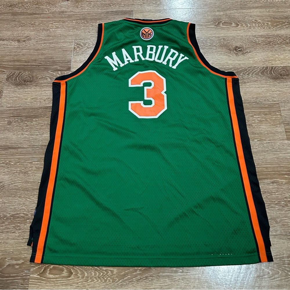New York Knicks NBA Jersey Stephon Marbury Reebok XXL St Patrick’s Day 2006